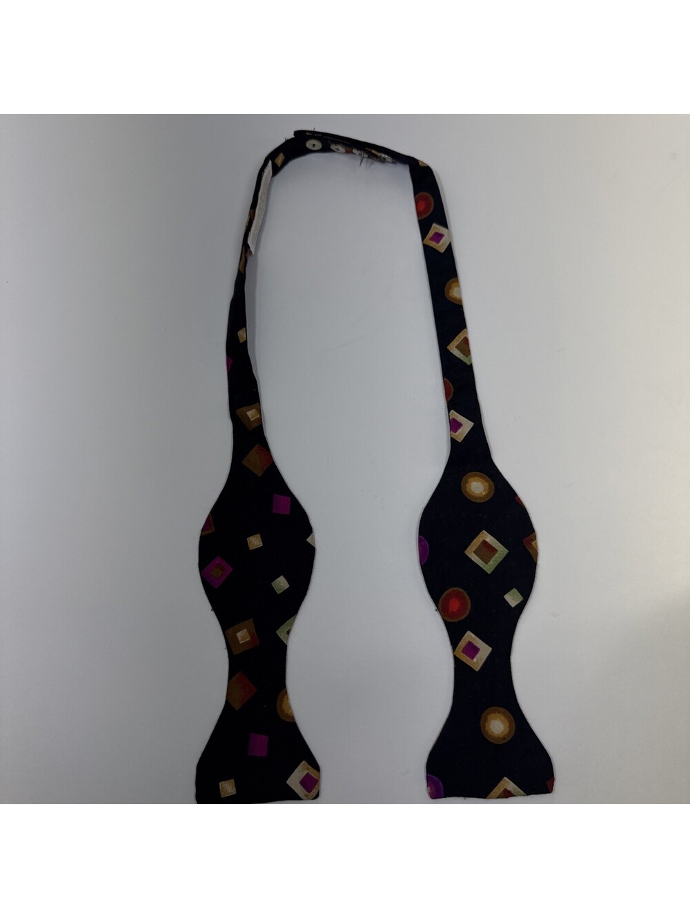 Vintage Carrot & Gibbs Handmade 100% Silk Adjustable Bow tie USA